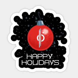 Happy Holidays - Ornament (Galactic) Sticker